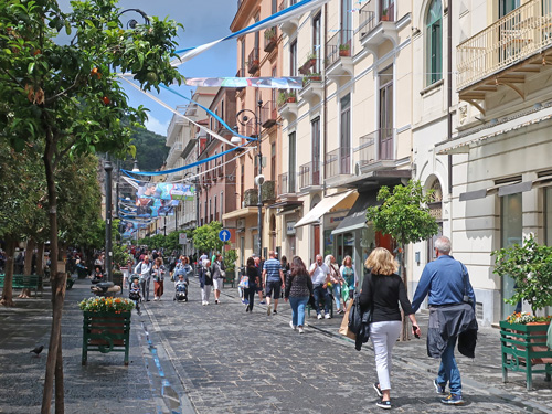 Corso Italia in Sorrento Italy