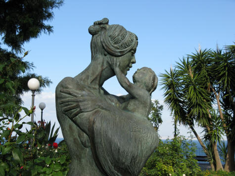 Sculpture in Sorrento Italy